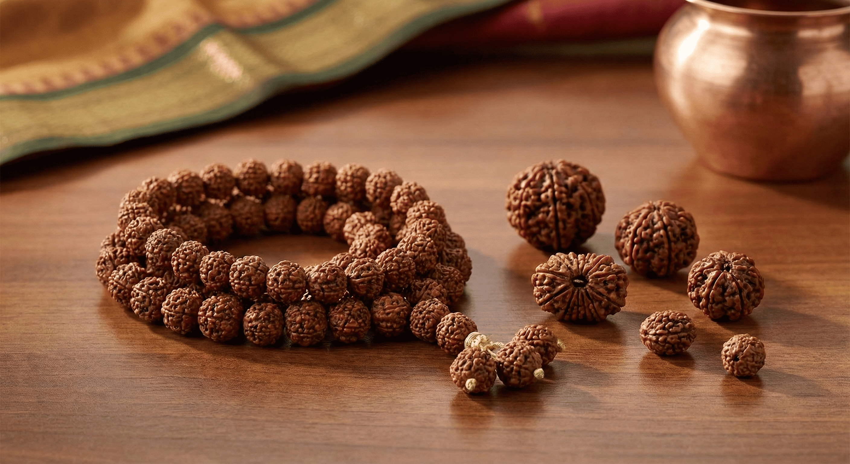Certified original rudraksha beads with authenticity card